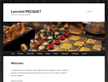 Tablet Screenshot of lancelot.pecquet.org
